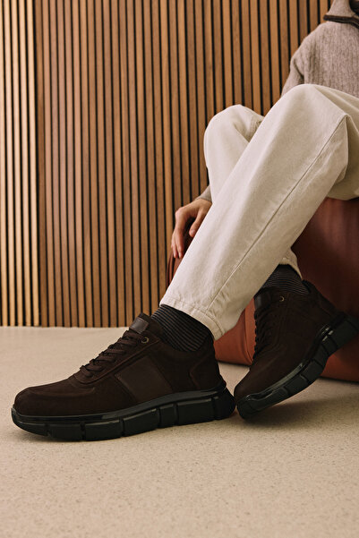 Ziya , Ανδρικά παπούτσια από γνήσιο δέρμα 1531025Z25102 Καφέ