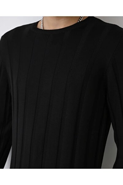 İLKCET MODA Ανδρικά πλεκτά ριγέ Slim Fit