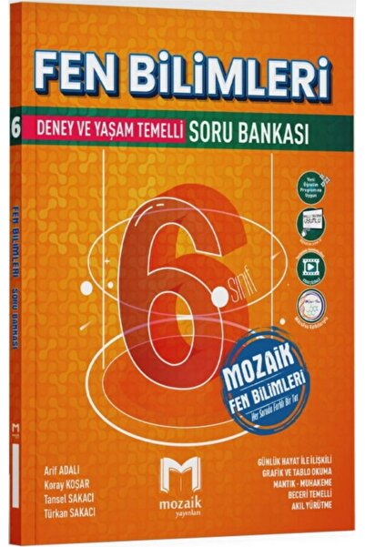 Mozaik Yayınları 6. Sınıf Fen Bilimleri Soru Bankası YENİ 2026 Müfredat