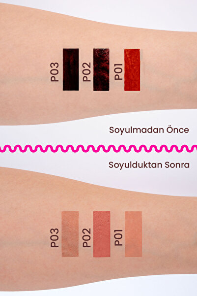 POP Beauty Soyulabilir Dudak Kalemi-Peel-Off Lip Tattoo, P01