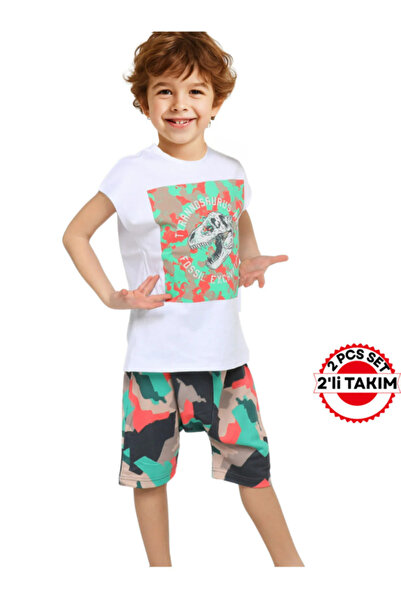 Casabony Set de pantaloni scurți Tyranno Camouflage pentru băieți