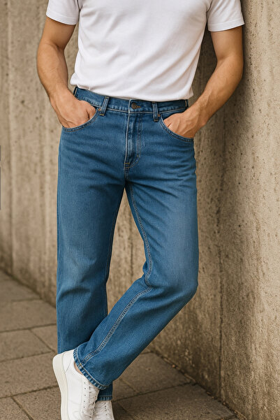 CEDY DENIM Ψηλόμεσο ελαστικό τζιν - κανονική εφαρμογή Jean Martin C336