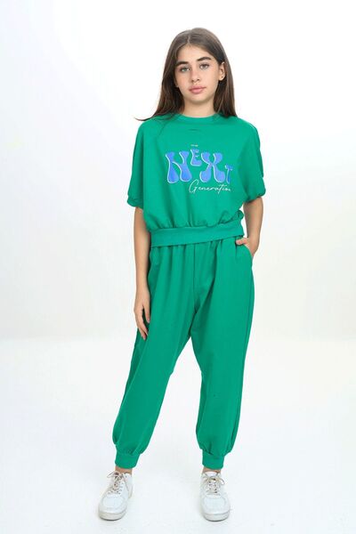 HayKids Σετ κοντομάνικη αθλητική φόρμα για κορίτσια με λαιμόκοψη