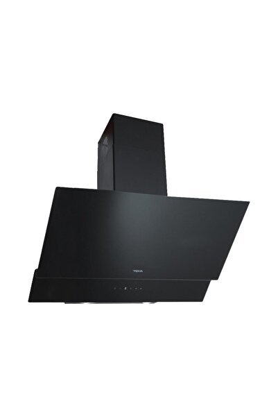 Teka ATV 90 Duvara Monte Eğimli Davlumbaz, Siyah Cam, 90 cm, 400 m3, Dokunmat...