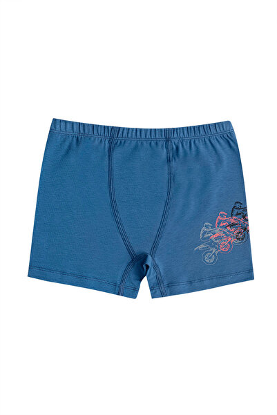 ÖZKAN underwear Özkan 31802 5'li Paket Erkek Çocuk Pamuklu Karışık Renkli Desenli Yumuşak Rahat Şort Boxer