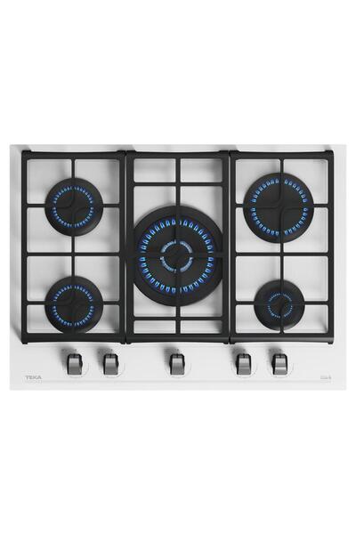 Teka GZC 75330 XBC WH E4 Ankastre Cam Ocak, Beyaz, 70 cm