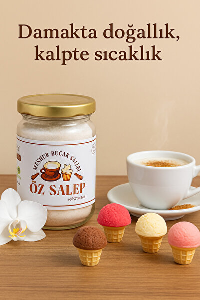 MEŞHUR BUCAK SALEBİ Doğal - Katkısız Salep - 50 Gr.-Sıcak İçecek ve Dondurma Salebi