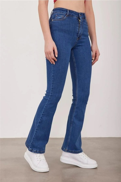 Lixera Pantaloni spanioli din lycra cu talie înaltă Twin Blue