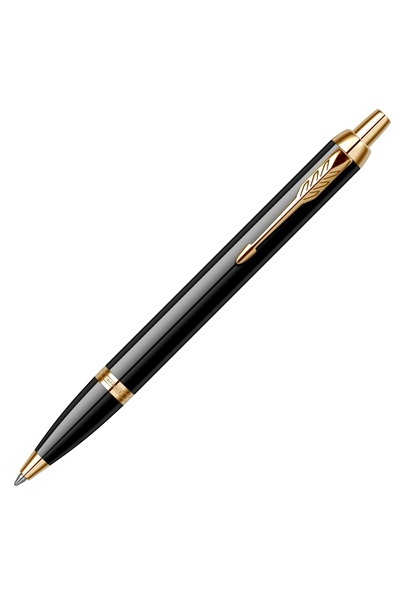 Parker IM Royal Black Lacquer GT Fountain Pen + Ballpoint Set