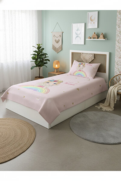 Evmila Set od pike materijala sa duginim uzorkom, jednostrani i dečiji