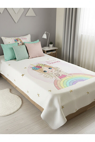 Evmila Set od pike materijala sa duginim uzorkom, jednostrani i dečiji