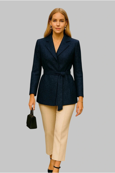 Jessica Dafer Lasvegas Lacquered Knitted Design Jacket