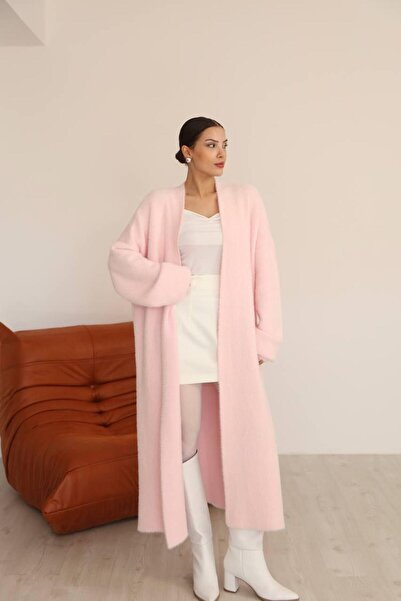 LB Laluna Butik Women's Fuzzy Soft Long Knit Cardigan