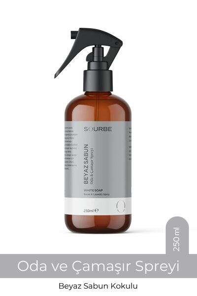 SOURBE Beyaz Sabun Oda ve Çamaşır Spreyi Oda Kokusu Room Spray 250ml