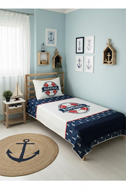 Evmila Can Simidi Desenli Genç Ve Çocuk Baskılı Tek Kişilik Pike Takımı 160x2...