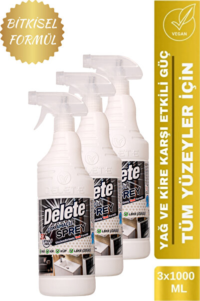 Etkili Çok Amaçlı Temizlik Spreyi - Yağ, Kir Ve Leke Çözücü Avantajlı Ekonomik Paket 3 X 1 Litre