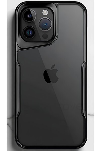 TechTrove iPhone 15 Pro Max Kılıf Arkası Şefaf Tasarım Lazer Kaplama Sararmaz...