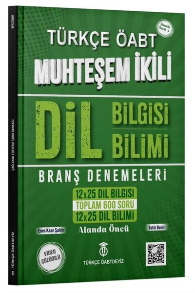 TÜRKÇE ÖABTDEYİZ ÖABT Türkçe Dil Bilgisi-Dil Bilimi Muhteşem İkili Branş Dene...