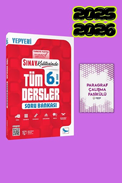 Sınav Yayınları 6. Sınıf Tüm Dersler Soru Bankası