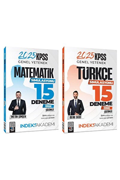 İndeks Akademi SÜPER FİYAT - 2025 KPSS Türkçe+Matematik Simülasyonu 30 Deneme...