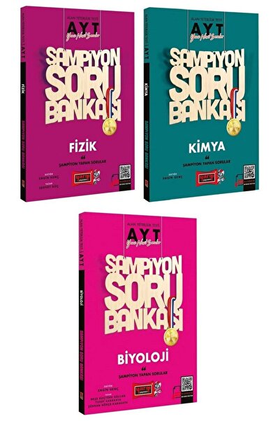 Yargı Yayınları SÜPER FİYAT - Yargı YKS AYT Fizik+Kimya+Biyoloji Şampiyon Sor...
