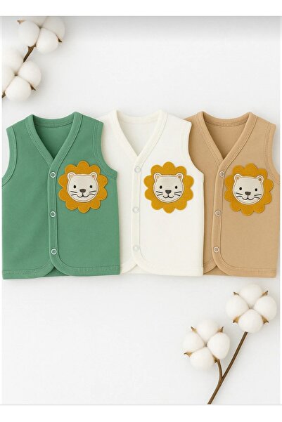 Baharda Nova 100% Cotton Baby Combed Cotton Vest Set of 3 / Girls Boys Unisex