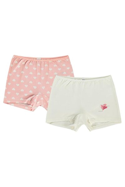 Civil Girls 2-10 Years Old Girl's Ecru Boxer Set of 2