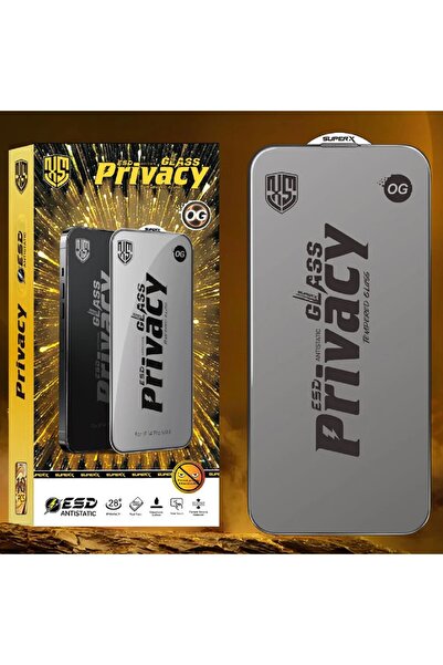 Flippy Privacy Tempered Glass Screen Protector for iPhone 17, 0.30 mm, Black Edges