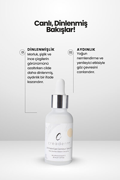 CREADERM %100 PAMUKLU UYKU GÖZLÜĞÜ/GÖZ BANDI/ ANTİ ALERJİK YIKANABİLİR EYE SLEEP PATCH & GÖZ ÇEVRESİ SERUM