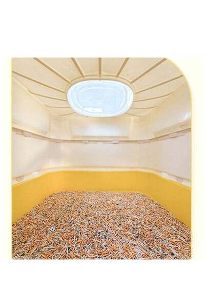 COOYA Cat Litter Box with Cat Litter Mat and Scoop, Large Foldable Litter Front Entry Box with Lid