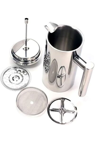 huitich Stainless Steel French Press Coffee & Tea Maker 1000ML Double Layer