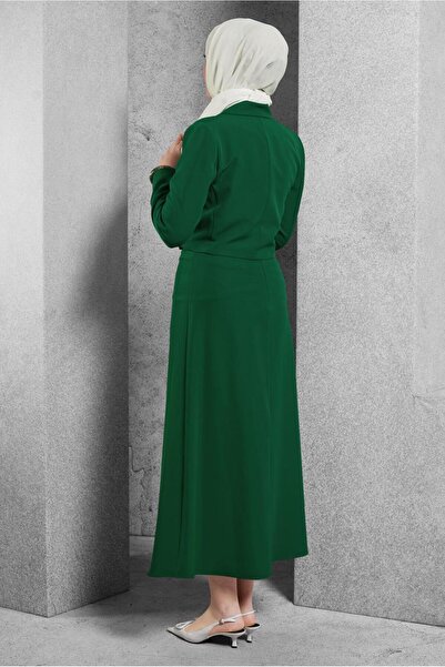 Alvina 45070 Model Belted Skirt Set