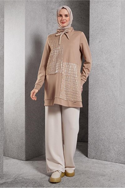 Alvina 45110 Model Patterned Tracksuit Tunic