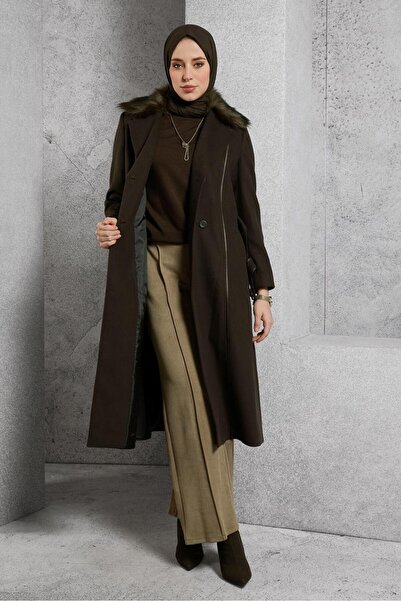 Alvina 90506 Model de haină cu centură