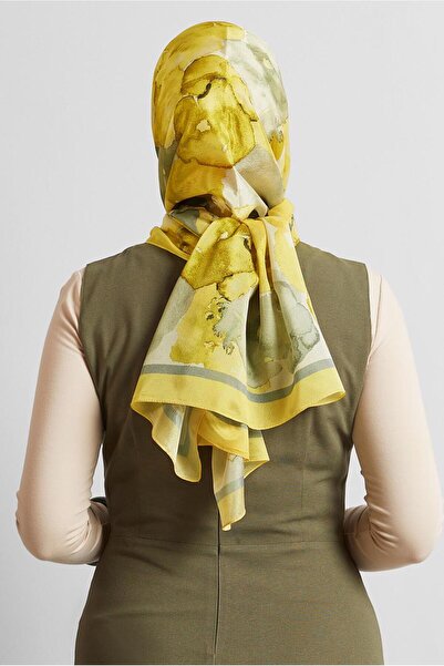 Alvina Patterned Voile Shal 8573