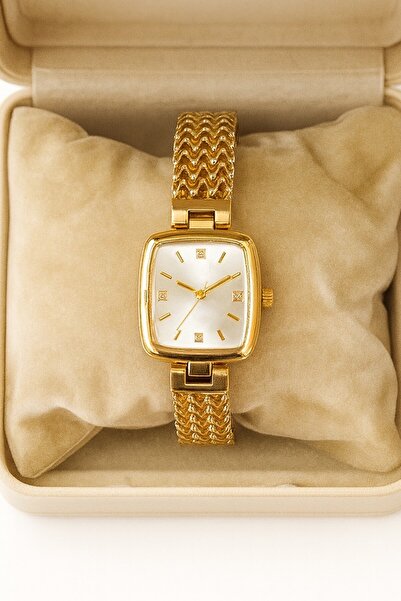 Leerybee Straw Corded Stone Dial Women's Wristwatch