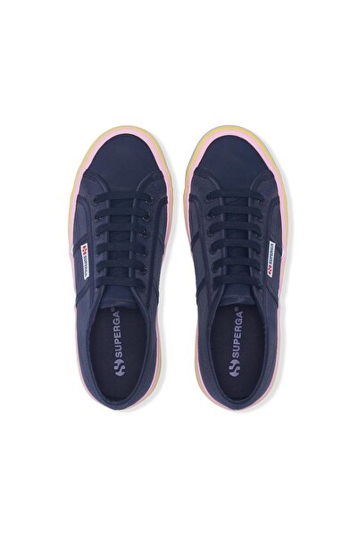 Superga 2740 Liquify Stripes Nylon Kadın Lacivert Bileksiz Sneaker
