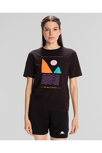 Kappa Sport Viola Women's Black Round Neck T-Shirt