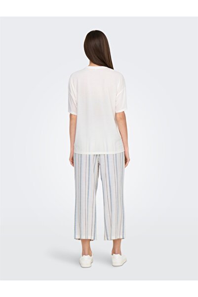 ONLY ONLMELINA S/S LADIES TOP BOX JRS Γυναικείο μπλουζάκι Cloud Dancer - 15342876