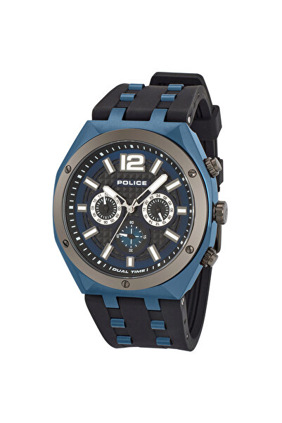 Police Ceas bărbătesc PL15995JSBLU.03P, cuarț, 48mm, 10ATM