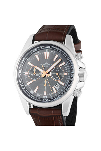 Jacques Lemans Ανδρικό ρολόι Jacques Lemans 1-2117W, Quartz, 44mm, 20ATM