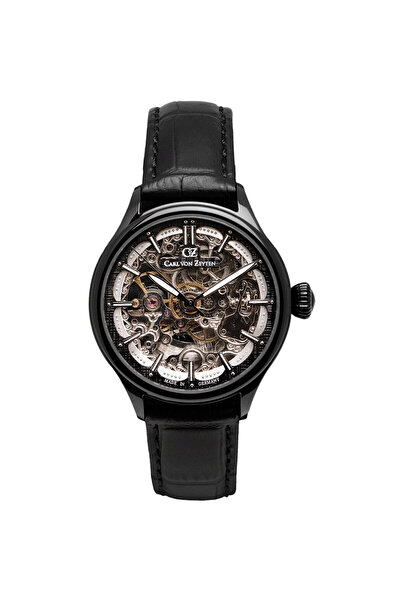 Carl Von Zeyten Ceas de dama Carl Von Zeyten CVZ0072BBK, automat, 38mm, 3ATM