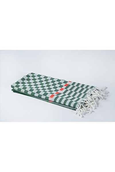 KARAKRAL %100 Pamuklu Jakarlı Dama Desenli Peştamal 95x160 Cm