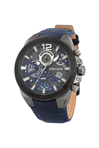 Police Ceas bărbătesc PL15711JSUB.03, cuarț, 47mm, 3ATM