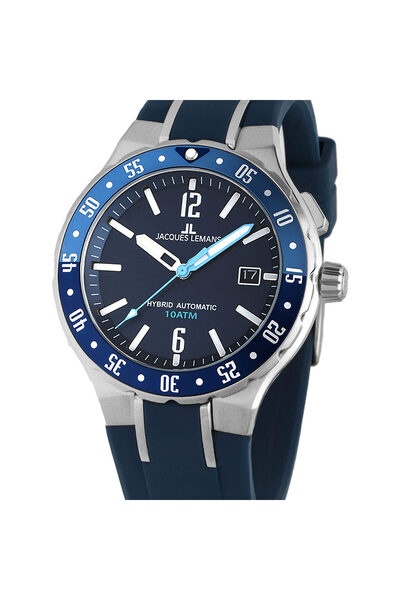 Jacques Lemans Ανδρικό Ρολόι Jacques Lemans 1-2109C, Quartz, 42mm, 10ATM