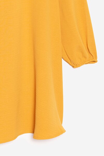 Saade Mustard Wooden Buttoned Tunic
