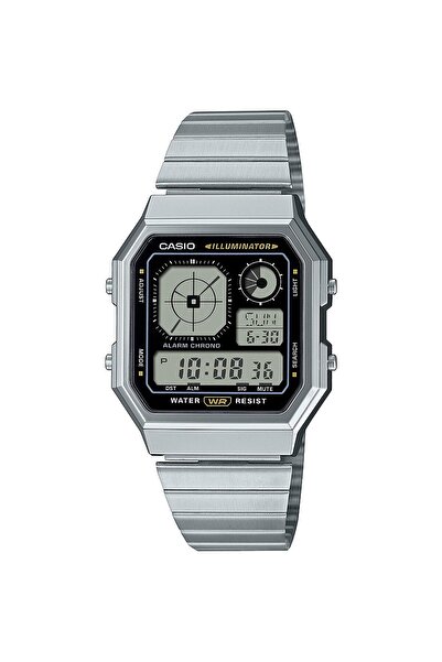 Casio Mens Watch A130WE-1AEF, Quartz, 34mm, 3ATM