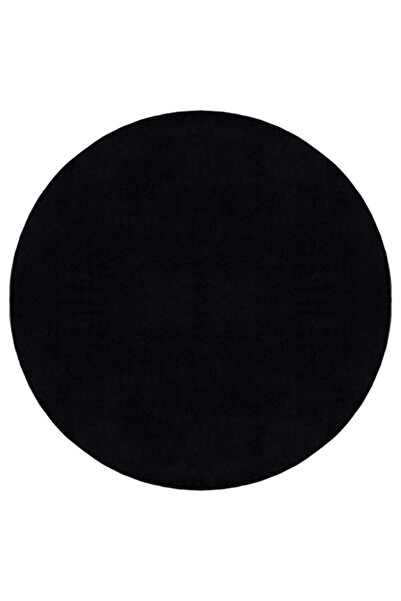 Valery Home Vl Comfort - Round Plush Washable Black Runner