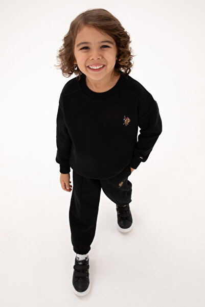 U.S. Polo Assn. Erkek Çocuk Siyah Pijama Takımı 50318689-VR046