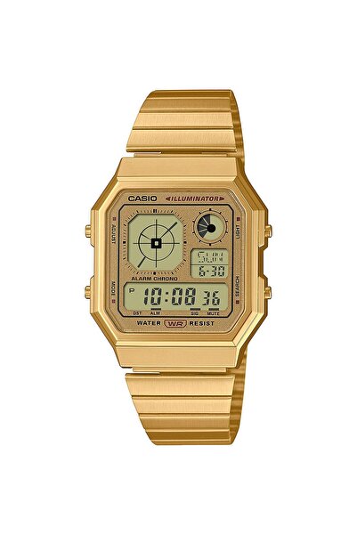 Casio Mens Watch A130WEG-9AEF, Quartz, 34mm, 3ATM